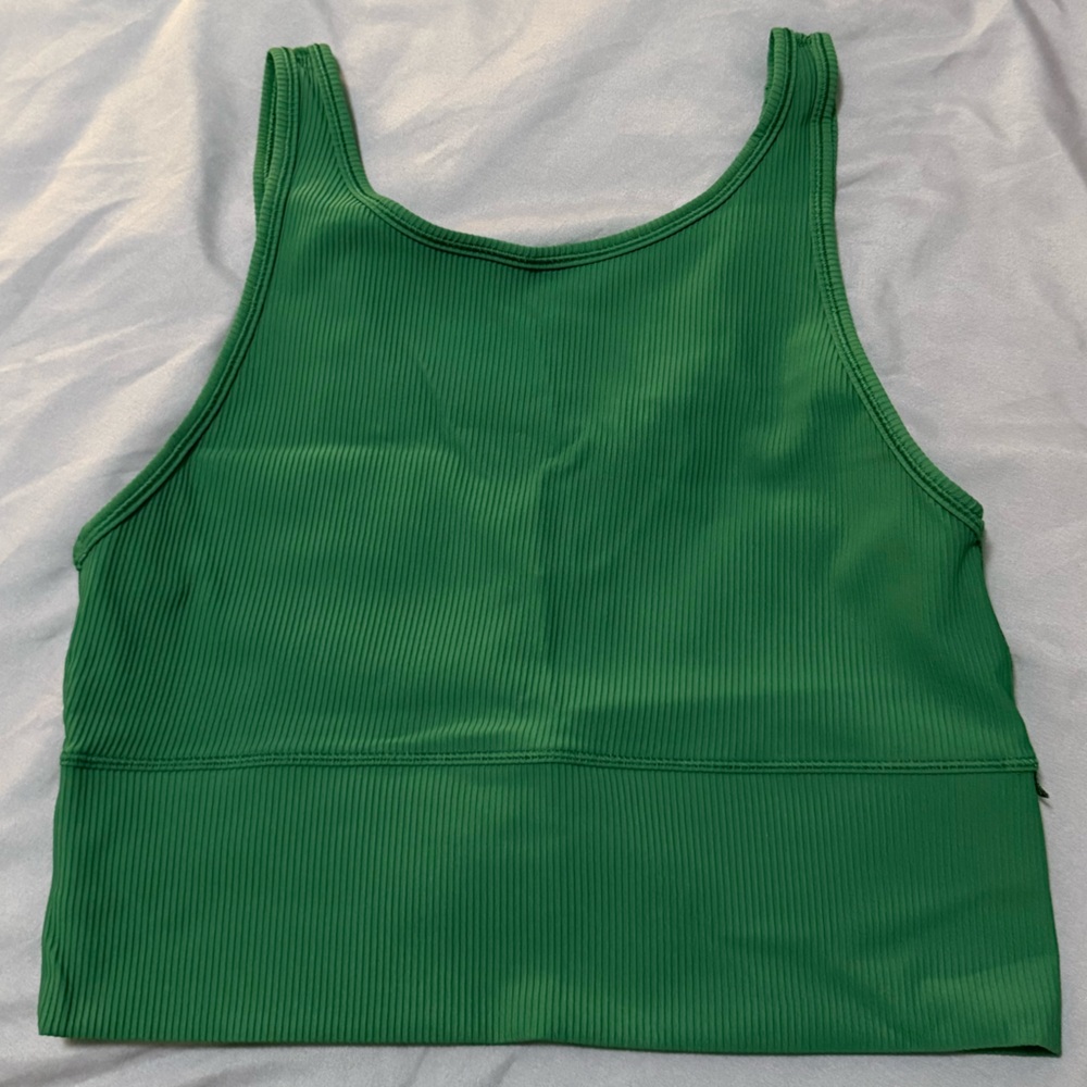 Reversible Green Ribbed Top - Picture 2 of 3